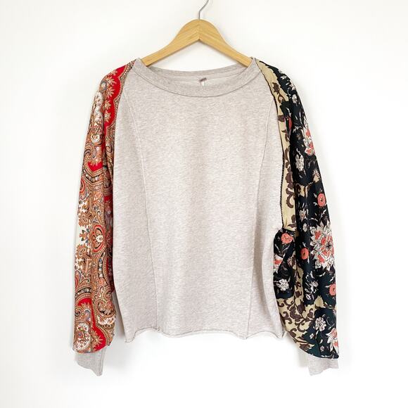 Free People Vintage Affair Pullover in Oatmeal Size Small - Picture 2 of 8